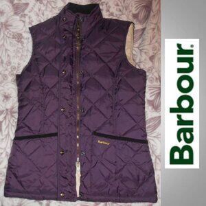 Barbour Deep Purple Quilted Vest